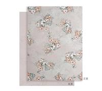 Namzi gifts, flowers packaging paper,flowers pattern printed,10 Sheets,20.5 * 15in,gray