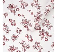 Namzi gifts, flowers packaging paper,flowers pattern printed,15 Sheets,22.8 * 20.5in,red
