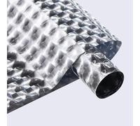 Namzi gifts, flowers packaging paper, ice cube three dimensional illusion cat eye packaging paper,1 Pck,19.7 * 236.2in,silver