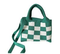 Namzi Green Shoulder Bag 1 Piece, Plaid Single Shoulder Handbag, Shopping Day, Outgoing, Trendy Versatile