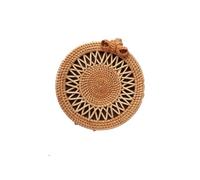 Namzi khaki Weave Bag 1 Piece，Cute Bali Style Rattan Woven Bag, Stylish Handheld Design, Perfect for Vacations Daily Outings S