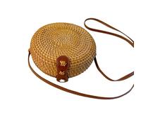 Namzi khaki Weave Bag 1 Piece,Cute Rattan Woven Bag, Stylish Handheld Design, Perfect for Casual Outings Daily Use A