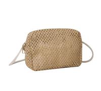 Namzi Khaki Weave Handbag 1 Piece, Cute Mini Handmade Weave Handbag, Stylish Small Bag for Daily Outings Gatherings, Exquisite Practical