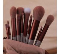Namzi Makeup Brushes,Makeup Brush Set,13 PCS Travel Make Up Brush Kit,Cosmetic Brushes for Face Foundation Blush Eye Shadow with Storage bag(Purple) A