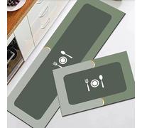 Namzi Non Slip Bathroom Rug Mat,Practical Bathroom Rug,15 * 23 Inch,1 Piece ,Green