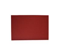 Namzi Non-Slip Rubber Bar Mat Bar Runner Glass Drip Tray Beer Drink Rail Bars Service Mat (Red,30 * 45cm/11.8 * 17.7inch)