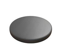 Namzi Round Leather Cushion - Cat Scratch Resistant Waterproof Oilproof Comfortable Dark Grey Seating Pad | 13.77x13.77x1.77inch | 1 Piece