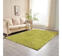 Namzi Soft Plush Rug,Cozy Floor Mat for Home Bedroom Living Room,78.74 * 118.11inch,1 Piece,Solid Color Yellow Green