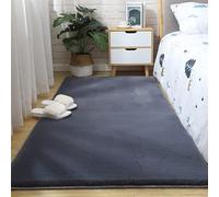 Namzi Soft Plush Solid Color Rug,Cozy Floor Mat for Home Bedroom Living Room,1 Piece,78.74 * 118.11inch,Dark Grey