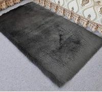 Namzi Soft Plush Solid Color Rug,Cozy Indoor Mat for Home Bedroom Living Room,11.81 * 11.81inch,1 Piece,Dark Grey