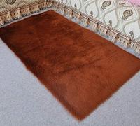 Namzi Soft Plush Solid Color Rug,Cozy Indoor Mat for Home Bedroom Living Room,11.81 * 11.81inch,1 Piece,Brown