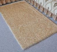 Namzi Soft Plush Solid Color Rug,Cozy Indoor Mat for Home Bedroom Living Room,11.81 * 11.81inch,1 Piece,Gold on White Background