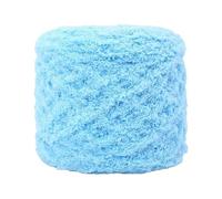 Namzi Solid Color Coral Fleece Thick Yarn，Plush Soft Wool for DIY Hand Knitting, Ideal Yarn for Crocheting, Craft Yarns（1 Rolls Blue） A