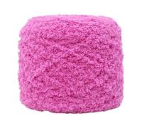 Namzi Solid Color Coral Fleece Thick Yarn，Plush Soft Wool Yarn for Crocheting,Ideal for DIY Hand Knitting,Craft Yarns （1 roll，Dark Pink） A