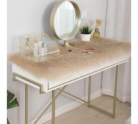 Namzi Solid Color Plush Table Runner,Faux Sheepskin Decorative Shaggy Dresser Scarf,Not-Slip Desk Pad Food for Christmas Weddin,Luxury False Fur Dresser Tablecloth-Rose 40x40cm(16x16inch) D