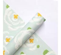 Namzi three dimensional printed embossed flower packaging paper,gifts, flowers packaging paper,10 Sheets,21.3 * 21.3in,blue