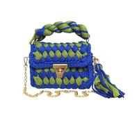 Namzi Weave Bag 1 Piece，Cute Color Block Handmade Bag, Stylish Woven Design, Trendy Accessory for Daily Outings, Must Have Fashion Pick D