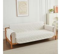 Namzi White Couch Cover 1 Piece,Solid Color,21.65 * 77.16inch,Minimalist Style,Practical Home Sofa Cover
