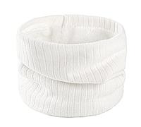 Namzi Winter Knitted Neck Gaiter Neck Warmer Men Women Windproof Scarf,White