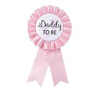 Namzi2 Pieces Daddy and Mom to Be Tinplate Badge Pin Gender Reveal Button Pins New Daddy Mommy Gifts for Baby Shower