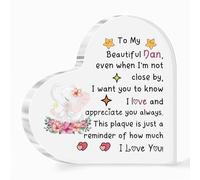 Nan Acrylic Plaques Mother's Day Gifts Gran Appreciate Present Grandma Birthday Heart Sign Home Decorations Nan Christmas Souvenirs from Grandkids Elephant Design Love Reminder Kepsake