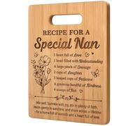 Nan Birthday Gifts, Nan Gifts, Personalised Bamboo Chopping Board, Special Engraved Keepsake Gift for Nan's Birthday Christmas Retirement Present from Grandchildren