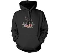 Nan Flowers - Womens Unisex Hoodie - Mother's Day Grandmother Grandma Nan L Black