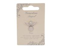 Nan Guardian Angel Silver Coloured Angel Pin With Gem Stone Sentimental Gift Idea