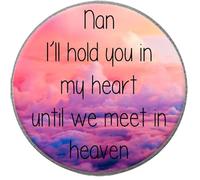Nan Memorial Pin Badge 25mm Metal Lapel Brooch Funeral Gift N652