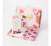 Nan Mothers Day Gift Ceramic Plaque Keepsake Milk Chocolate Hearts Mum Hamper