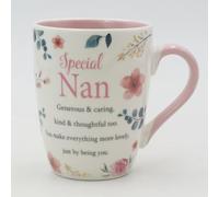 Nan Mug Gifts for Nan Presents Thoughtful Gifts for Nan Cup Quality Bone China Mug Floral Sentimental Verse Birthday Christmas Mother’s Day