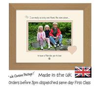 Nan Photo Frame Thank the Stars Above Double Mounted Quality Gift 823F (Oak Finish Frame Cream Mount Beige Inside)