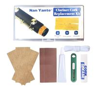 Nan Yante Clarinet Cork Replacement Kit | 3 PCS /37x90mm Corks, Cork Grease, Glue, Knife, 2x Sandpaper, Rope | Complete Maintenance & Repair Set