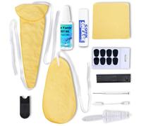 Nan Yante Saxophone Cleaning Care Kit：Cleaning Swab+Necking Swab+Key Oil+Cork Grease+Mouthpiece/Dust Brush+Thumb Rest+Mouthpiece Pad...Professional kit for all Musicians and Students