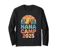 Nana Camp 2025 Family Grandkids Summer Fun Long Sleeve T-Shirt