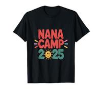Nana Camp 2025 Family Vacation Summer Camping Crew Kids T-Shirt