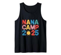 Nana Camp 2025 Family Vacation Summer Camping Crew Kids Tank Top