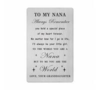 Nana Christmas Cards from Granddaughter - Mothers Day Gifts for Nana from Granddaughter, I Love You Nana Birthday Presents