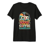 Nana Coffee Campsite WiFi Retro Premium T-Shirt