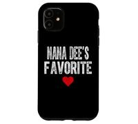 NANA DEE’S Favorite Heart Graphic Mothers Day grandchild Case for iPhone 11