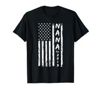 Nana est 2013 Matching Papa Best Mama US American Flag Mom T-Shirt