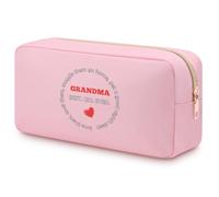 Nana Gifts Cosmetic Pouch for Nana Mothers Day Valentine Thanksgiving Birthday from Grandchildren Grandma Presents from Granddaughter Grandson Best Nana Ever Double Side Print Toiletry Bag