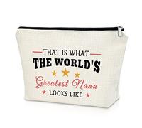 Nana Gifts from Grandchild Nana Makeup Bag Grandma Gift from Grandchildren Mother's Day Birthday Gifts for Grandmother Cosmetic Bag Appreciation Gifts for Grandmother Christmas Cosmetic Travel Pouch