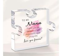 Nana Gifts from Grandchildren, Nana Plaque 4x4" Mothers Day Christmas Gifts Best Nanas Gift Grandmother Presents Nanna Acrylic Plaques