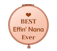 Nana Gifts from Granddaughter Grandson Portable Compact Mirror Grandma Gifts from Grandchildren Folding Makeup Mirror for Grandma Appreciation Gifts for Grandma Best Nana Ever Gifts Retirement Gifts