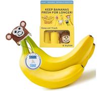 NANA HATS Banana Freshness Preserver, Keep Bananas Fresh Longer, Ideal for Organic Bananas, Innovative Banana Holder for Home Use, Extend Freshness of Your Fruit, AS SEEN ON SHARK TANK, Monkey