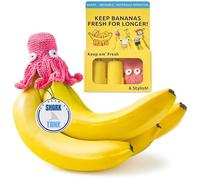 NANA HATS Banana Freshness Preserver, Keep Bananas Fresh Longer, Ideal for Organic Bananas, Innovative Banana Holder for Home Use, Extend Freshness of Your Fruit, AS SEEN ON SHARK TANK, Octopus
