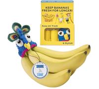 Nana Hats | Keep Bananas Fresh Longer | As Seen on Shark Tank | 2 Stretchy BPA-Free Silicones With Magnet | Peacock