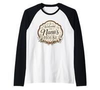 Nana House Rustic Sign Mother's Day Raglan Baseball Tee