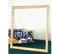 Nana Knits Frame Loom Pom Pom Blanket Kit - 31.5" x 24" - Wool - Contemporary - Unisex - All Seasons - Non-Foldable